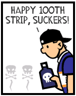 HER! (Girl vs Pig) #100 — her anniversary! — panel 4