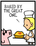 HER! (Girl vs Pig) #101 — her pie! — panel 2