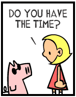 HER! (Girl vs Pig) #103 — her time! — panel 1