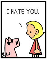HER! (Girl vs Pig) #103 — her time! — panel 4