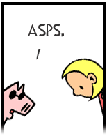 HER! (Girl vs Pig) #106 — her well! — panel 1