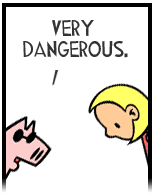 HER! (Girl vs Pig) #106 — her well! — panel 2