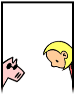 HER! (Girl vs Pig) #106 — her well! — panel 3