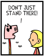 HER! (Girl vs Pig) #107 — her allegory! — panel 1