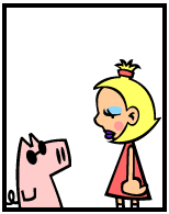 HER! (Girl vs Pig) #110 — her makeover! — panel 3