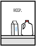 HER! (Girl vs Pig) #115 — her milk! — panel 1