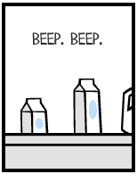 HER! (Girl vs Pig) #115 — her milk! — panel 2