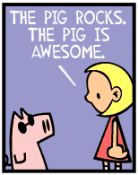 HER! (Girl vs Pig) #11 - her hypnotism! - panel 2