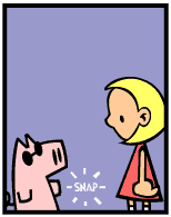 HER! (Girl vs Pig) #11 - her hypnotism! - panel 3