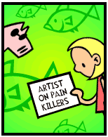 HER! (Girl vs Pig) #122 — her vicodin! — panel 2