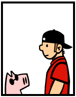 HER! (Girl vs Pig) #124 — her addiction! — panel 3