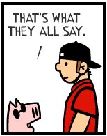 HER! (Girl vs Pig) #124 — her addiction! — panel 4