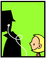 HER! (Girl vs Pig) #125 — her ipod! — panel 1