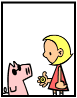 HER! (Girl vs Pig) #127 — her ring! — panel 3