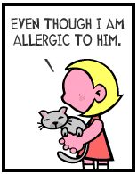 HER! (Girl vs Pig) #128 — her kitten! — panel 4