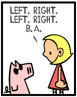 HER! (Girl vs Pig) #130 — her code! — panel 2