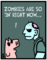 HER! (Girl vs Pig) #132 — her zombie! — panel 2