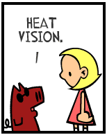 HER! (Girl vs Pig) #135 — her heat vision! — panel 4