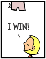 HER! (Girl vs Pig) #140 — her hanging! — panel 3