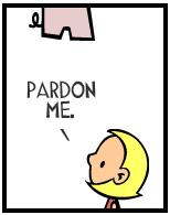 HER! (Girl vs Pig) #143 — her cord! — panel 2