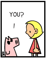 HER! (Girl vs Pig) #145 — her fate! — panel 2