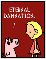 HER! (Girl vs Pig) #145 — her fate! — panel 3