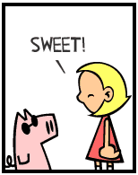 HER! (Girl vs Pig) #145 — her fate! — panel 4
