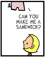 HER! (Girl vs Pig) #146 — her suicide! — panel 2