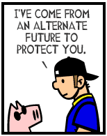 HER! (Girl vs Pig) #159 — her bishop! — panel 2