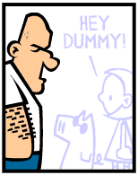 HER! (Girl vs Pig) #15 — her dummy! — panel 1