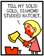 HER! (Girl vs Pig) #160 — her glamorization! — panel 4