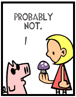 HER! (Girl vs Pig) #163 — her mushroom! — panel 2