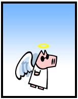 HER! (Girl vs Pig) #164 — her angel! — panel 3