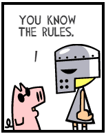 HER! (Girl vs Pig) #165 — her gladiator! — panel 1