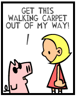 HER! (Girl vs Pig) #167 - her harpoon! - panel 1