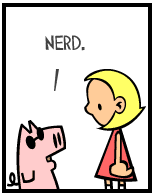 HER! (Girl vs Pig) #167 - her harpoon! - panel 3