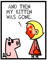 HER! (Girl vs Pig) #175 — her blackout! — panel 2