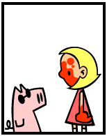 HER! (Girl vs Pig) #175 — her blackout! — panel 3