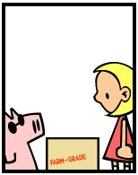 HER! (Girl vs Pig) #176 — her thermometers! — panel 2