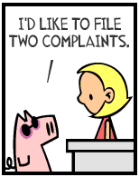 HER! (Girl vs Pig) #177 — her complaints! — panel 4