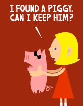 HER! (Girl vs Pig) #187 — her piggy! — panel 1