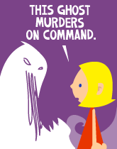 HER! (Girl vs Pig) #188 — her ghosts! — panel 3