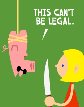 HER! (Girl vs Pig) #193 — her slaughter! — panel 1