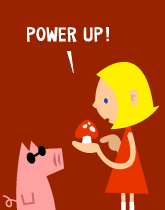 HER! (Girl vs Pig) #194 — her power up! — panel 2
