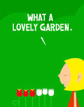 HER! (Girl vs Pig) #198 — her garden! — panel 1