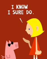 HER! (Girl vs Pig) #202 — her mask returns! — panel 2