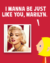 HER! (Girl vs Pig) #206 — her marilyn! — panel 1