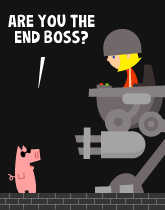 HER! (Girl vs Pig) #208 — her weakness! — panel 1