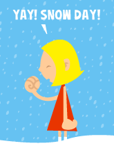 HER! (Girl vs Pig) #209 — her snow! — panel 1