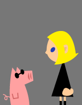 HER! (Girl vs Pig) #212 - her symbiote! - panel 3